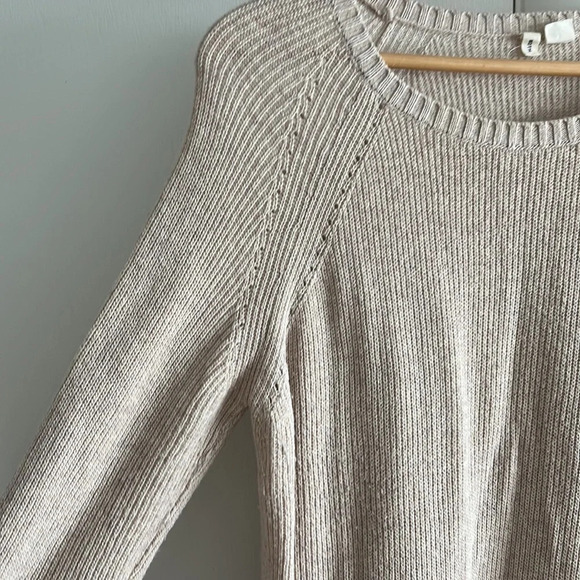 MOTH ~ Women’s Knit Cream Cashmere Blend sweater dress - Picture 2 of 6